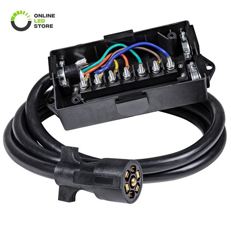 long 7 wire trailer junction box|semi trailer wiring junction box.